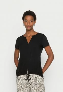 Best Pirce 🤩 Opus FALERIA - Basic T-shirt - Black 😀