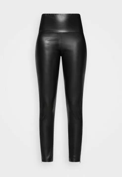 Coupon 💯 Opus ELYSSA SLIT - Leggings - Trousers - Black ❤️ -Opus - shop 722219c345c047d39353212f3c3237e0