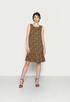 Budget ⭐ Opus WENOLA ABSTRACT - Day 👗 Dress - Black/brown 👍