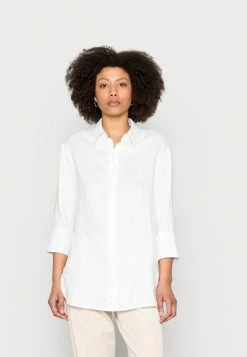Best Pirce 🎉 Opus FYTHON SOLID - Button-down Blouse - White ⌛